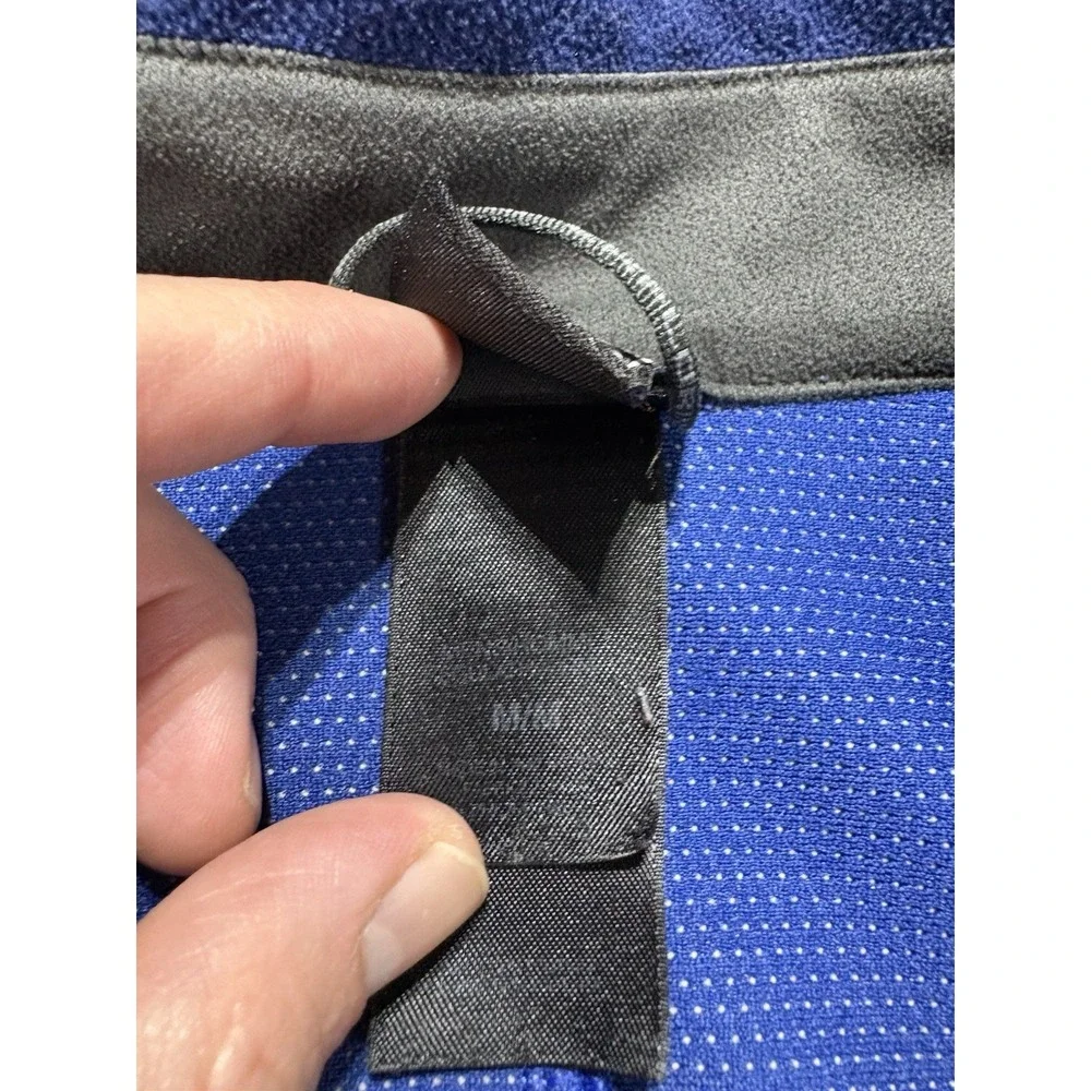 The‎ North Face Jacket Men's Medium Windwall Full Zip Fleece Lined Outdoor Blue